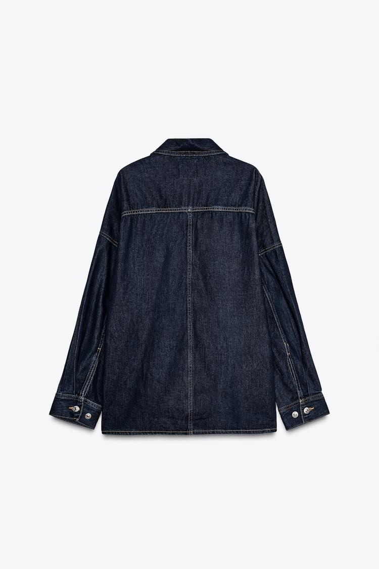 SURCHEMISE EN JEAN TRF OVERSIZE