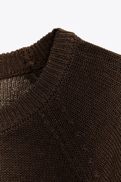 PULL EN MAILLE MANCHE AMPLE