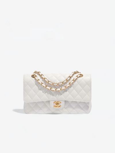 Sac à rabat Chanel Blanc