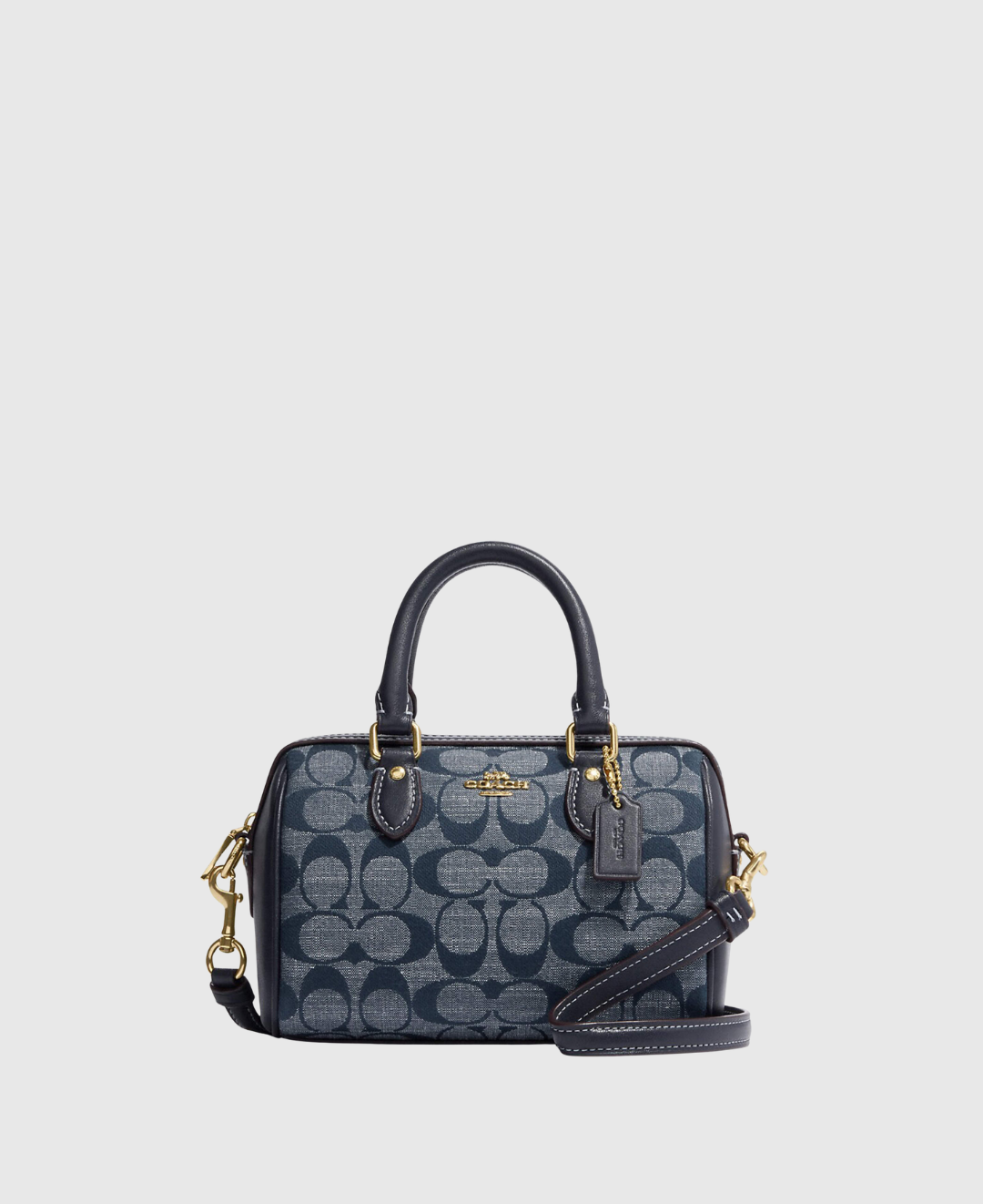 Mini sac Rowan en denim Bleu