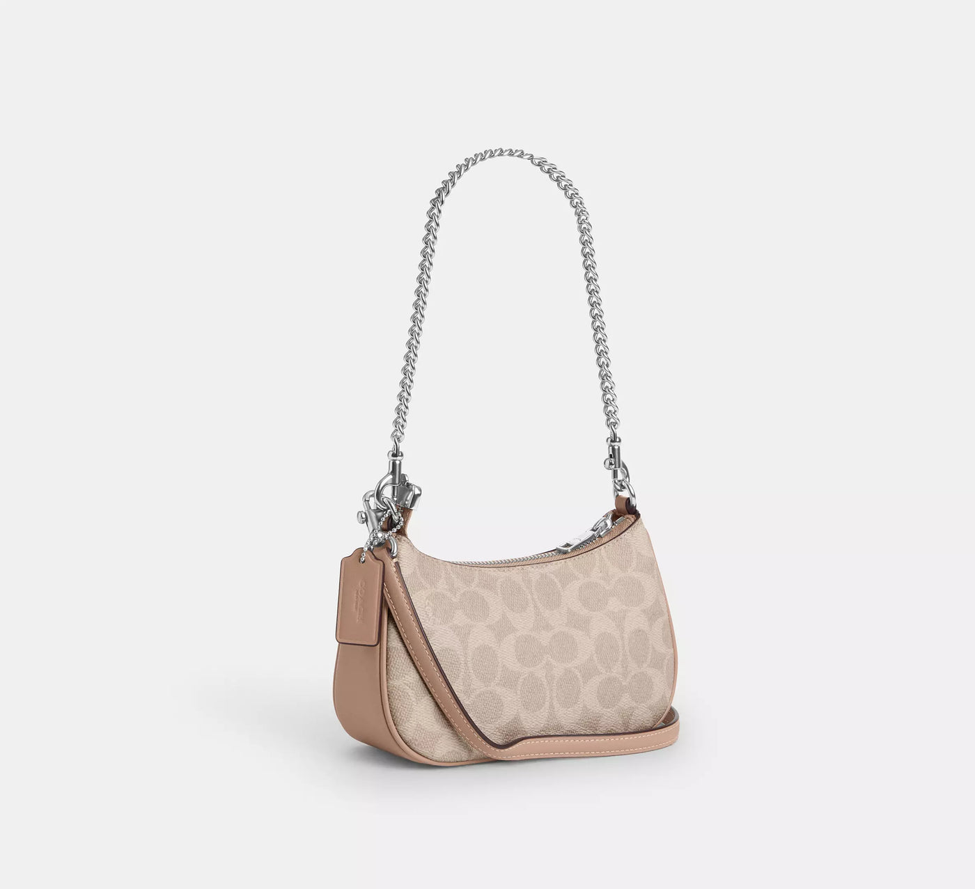 Mini sac bandoulière Teri Toile Sable Coach
