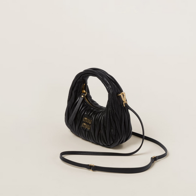 Mini sac Hobo MiuMiu Noir