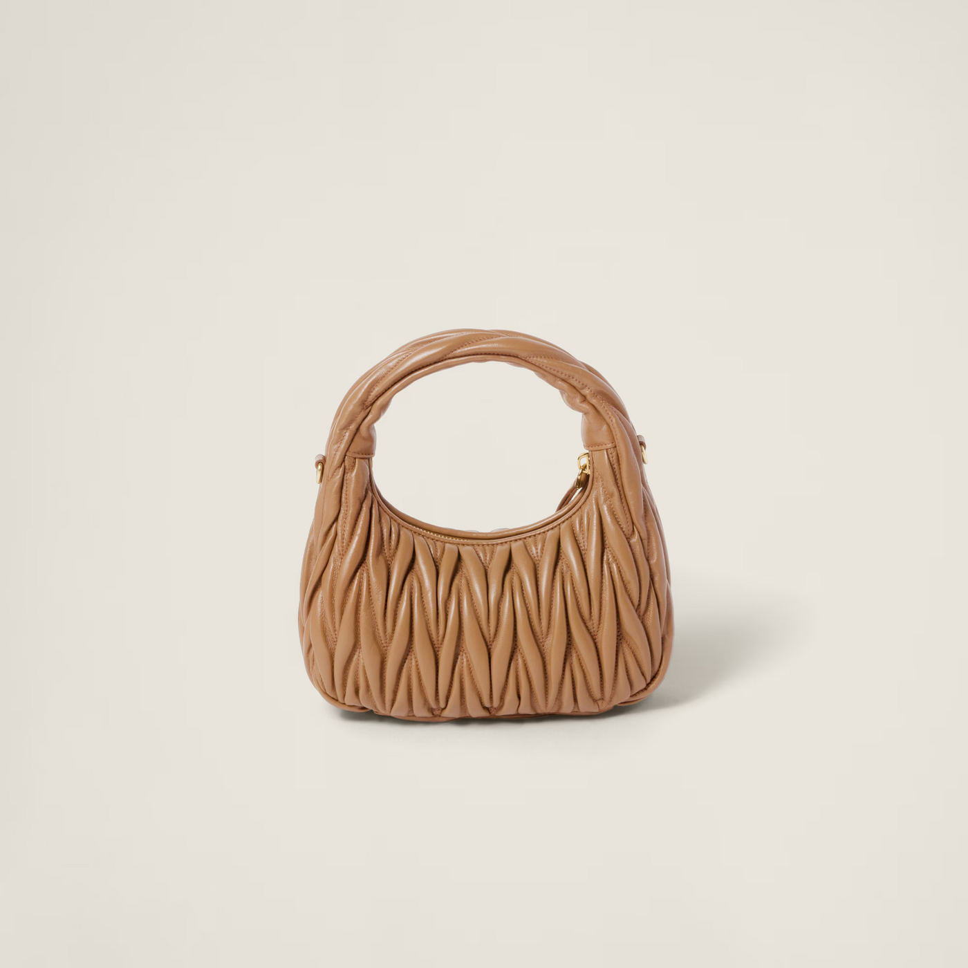 Mini sac Hobo MiuMiu Marron