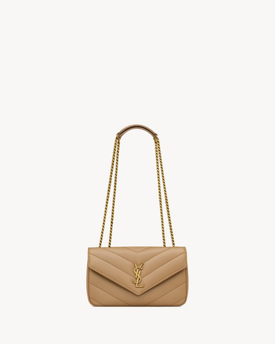 Sac Loulou Cuir Matelassé YSL Natural Tan