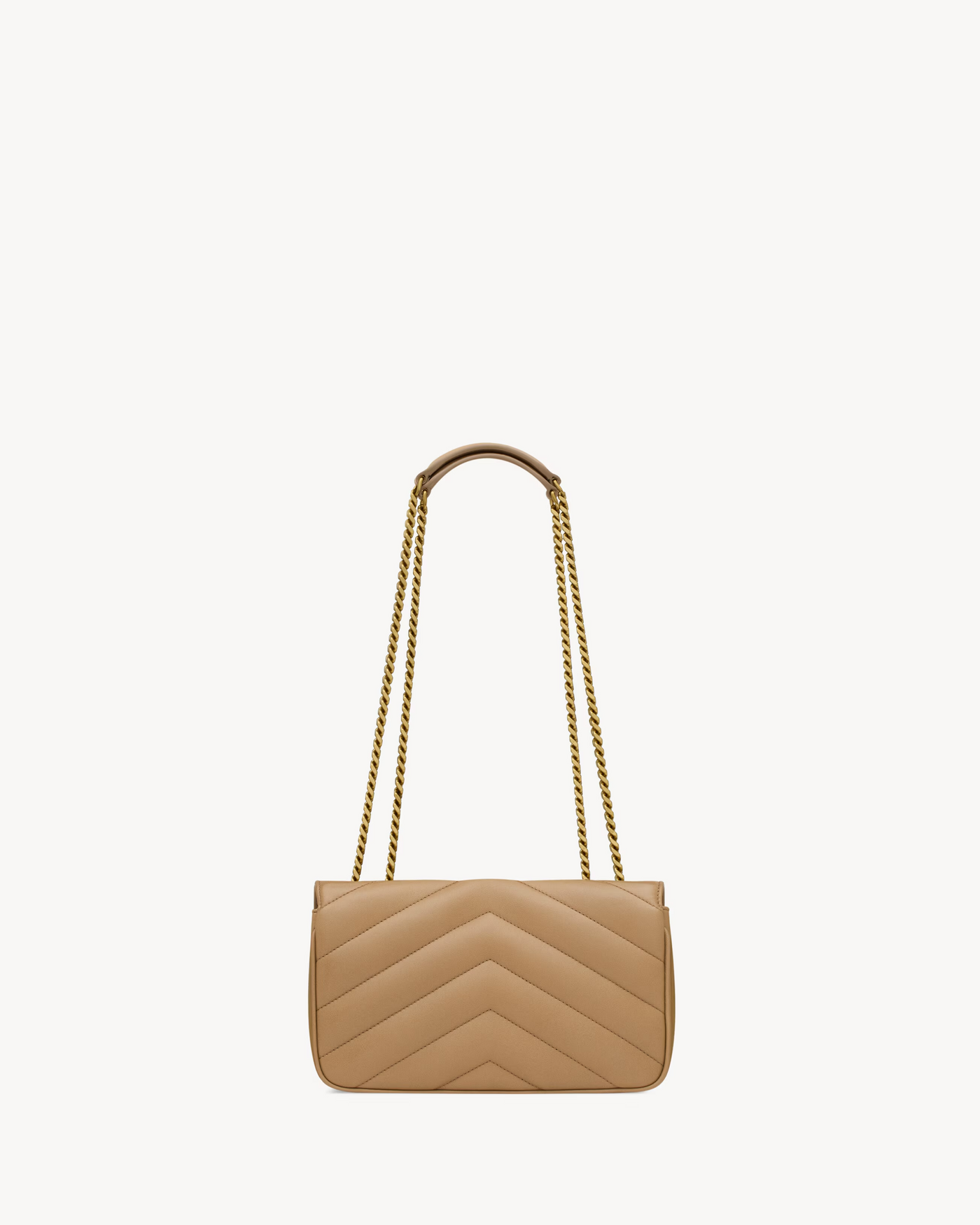Sac Loulou Cuir Matelassé YSL Natural Tan