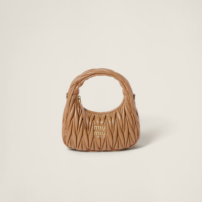Mini sac Hobo MiuMiu Marron